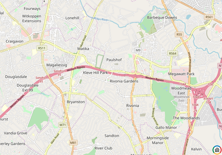Map location of Petervale